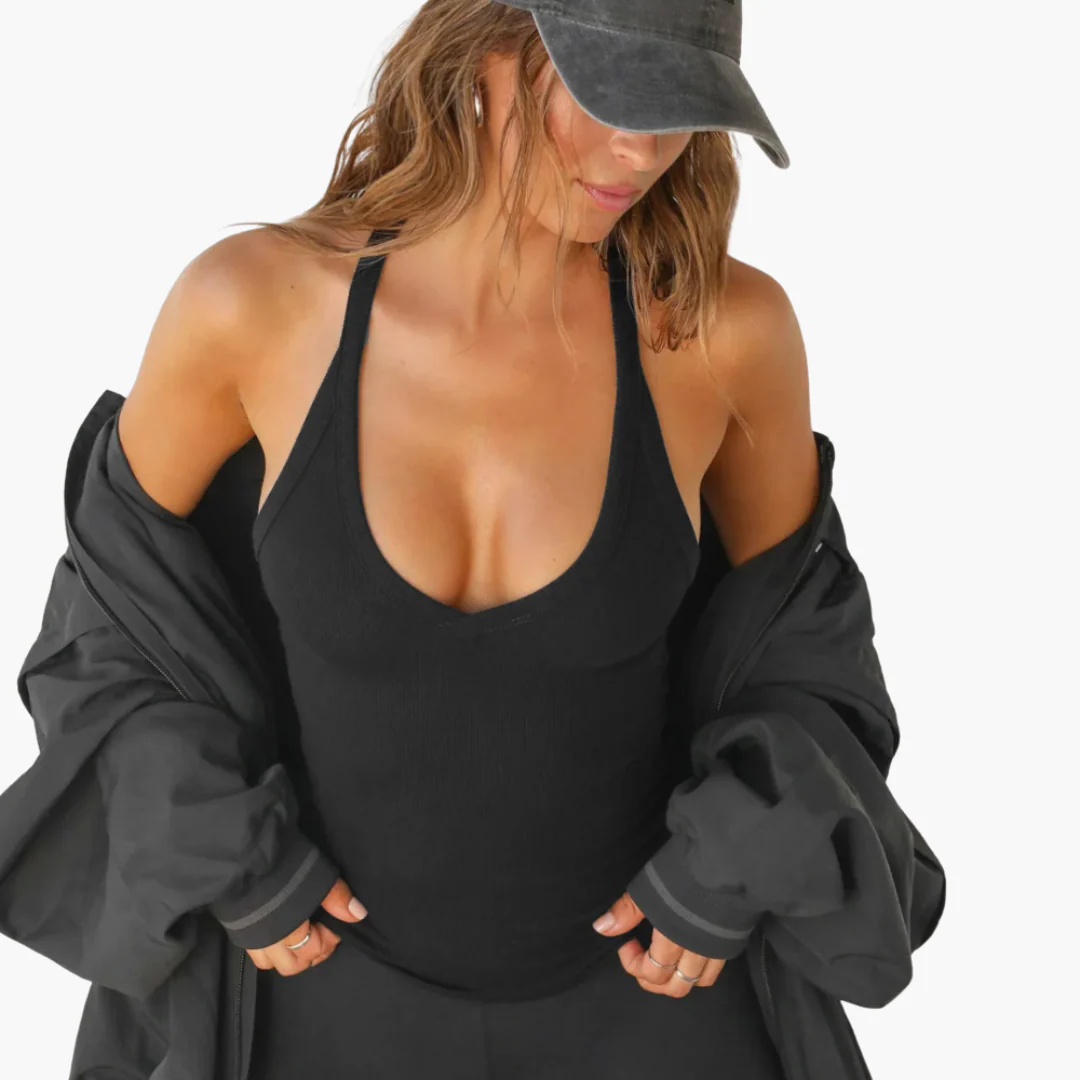 Ärmelloses Top für Damen - Blusentop mit V-Ausschnitt - Image 6