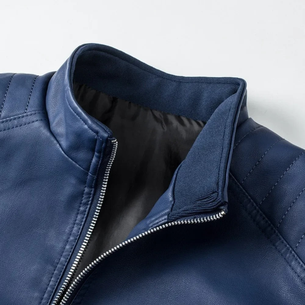 Armin® | Stehkragen Lederjacke - Image 2