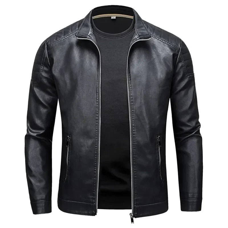 Armin® | Stehkragen Lederjacke - Image 4