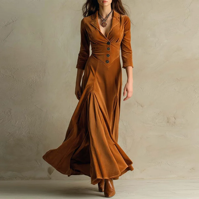 Arvela - Soft-Touch-Maxikleid - Image 3