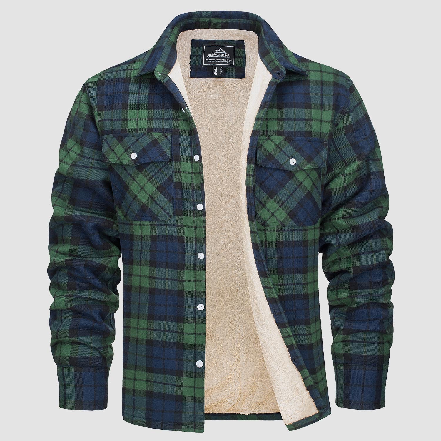 ARVI GEFÜTTERTES KAROHEMD JACKE - Image 10