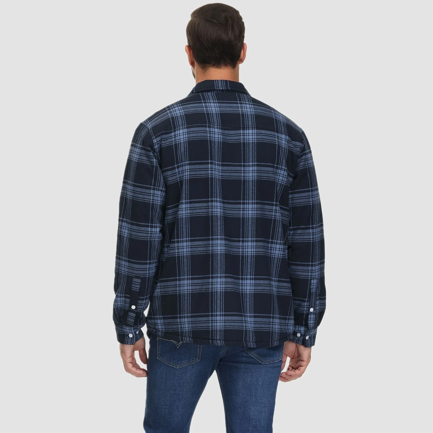 ARVI GEFÜTTERTES KAROHEMD JACKE - Image 6