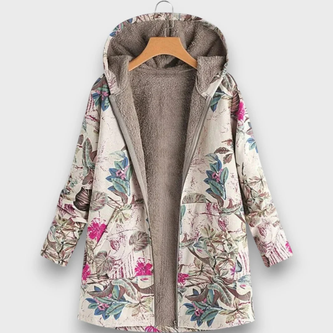 Arvienne – Fleecejacke mit Blumenmuster - Image 3