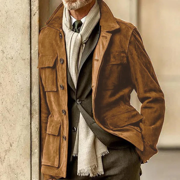 Ashby - Herren Wildlederjacke