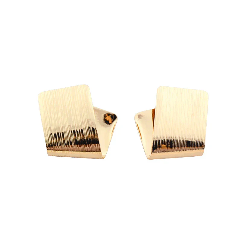 Asymmetrische Minimalistisch Eckige Damen Ohrstecker - Image 5