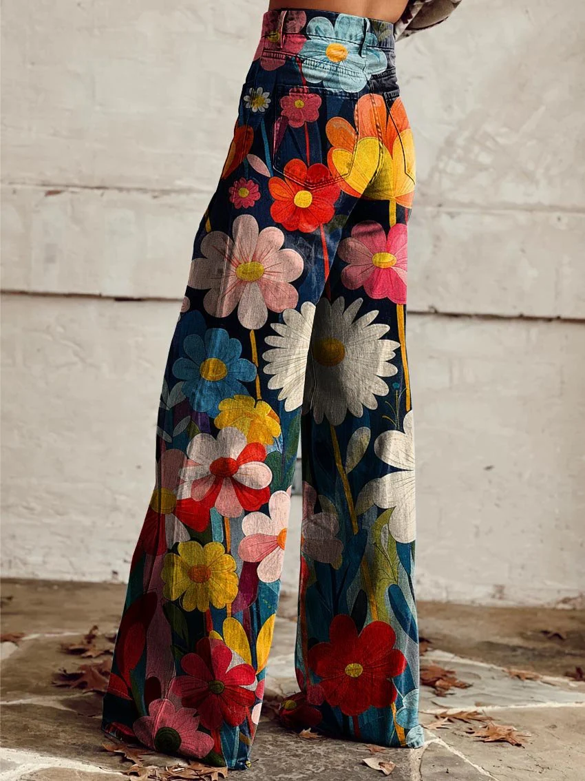 ATASHA™ | WEITEN BLUMEN HOSEN - Image 2