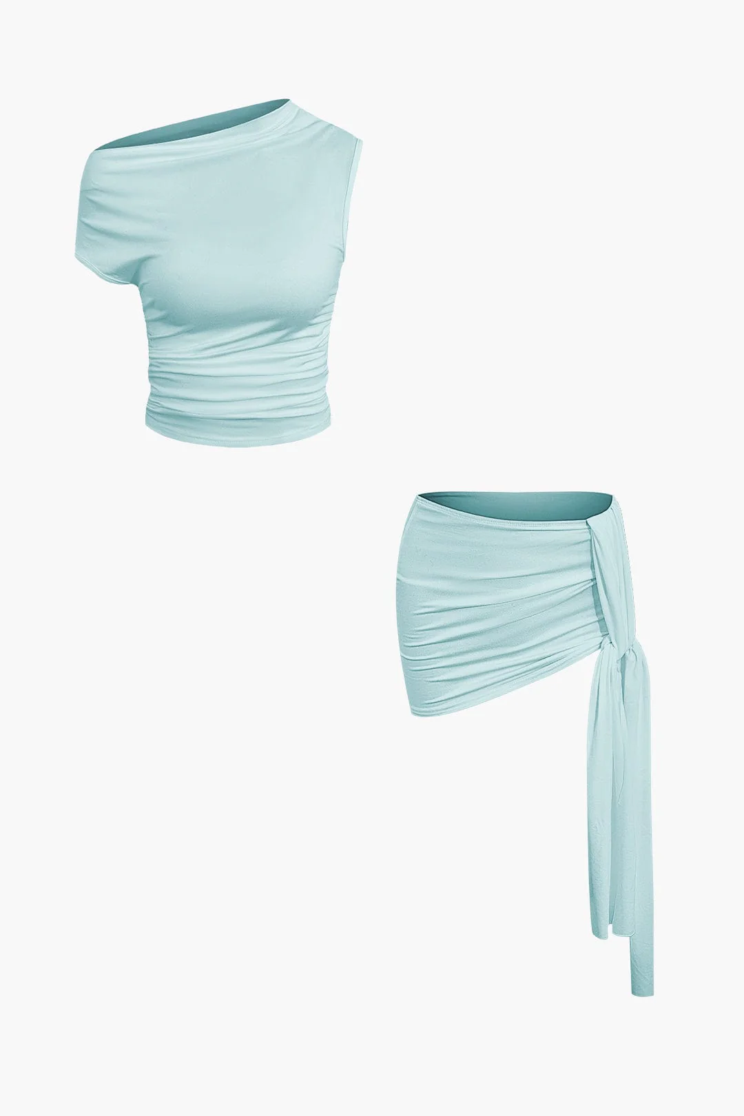 Athena | One-Shoulder Top & Drapierter Minirock – Perfekt für glamouröse Auftritte - Image 26
