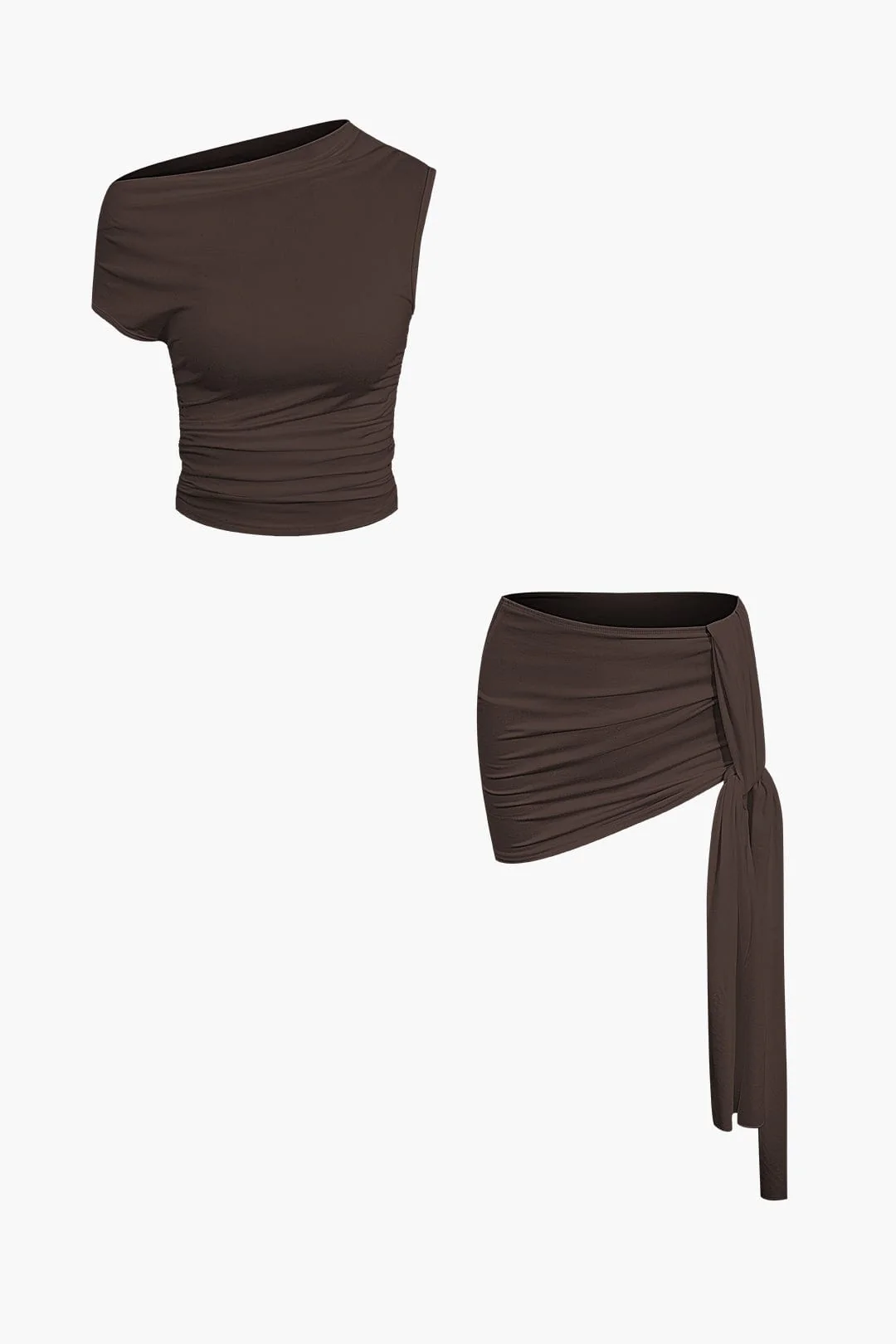 Athena | One-Shoulder Top & Drapierter Minirock – Perfekt für glamouröse Auftritte - Image 7