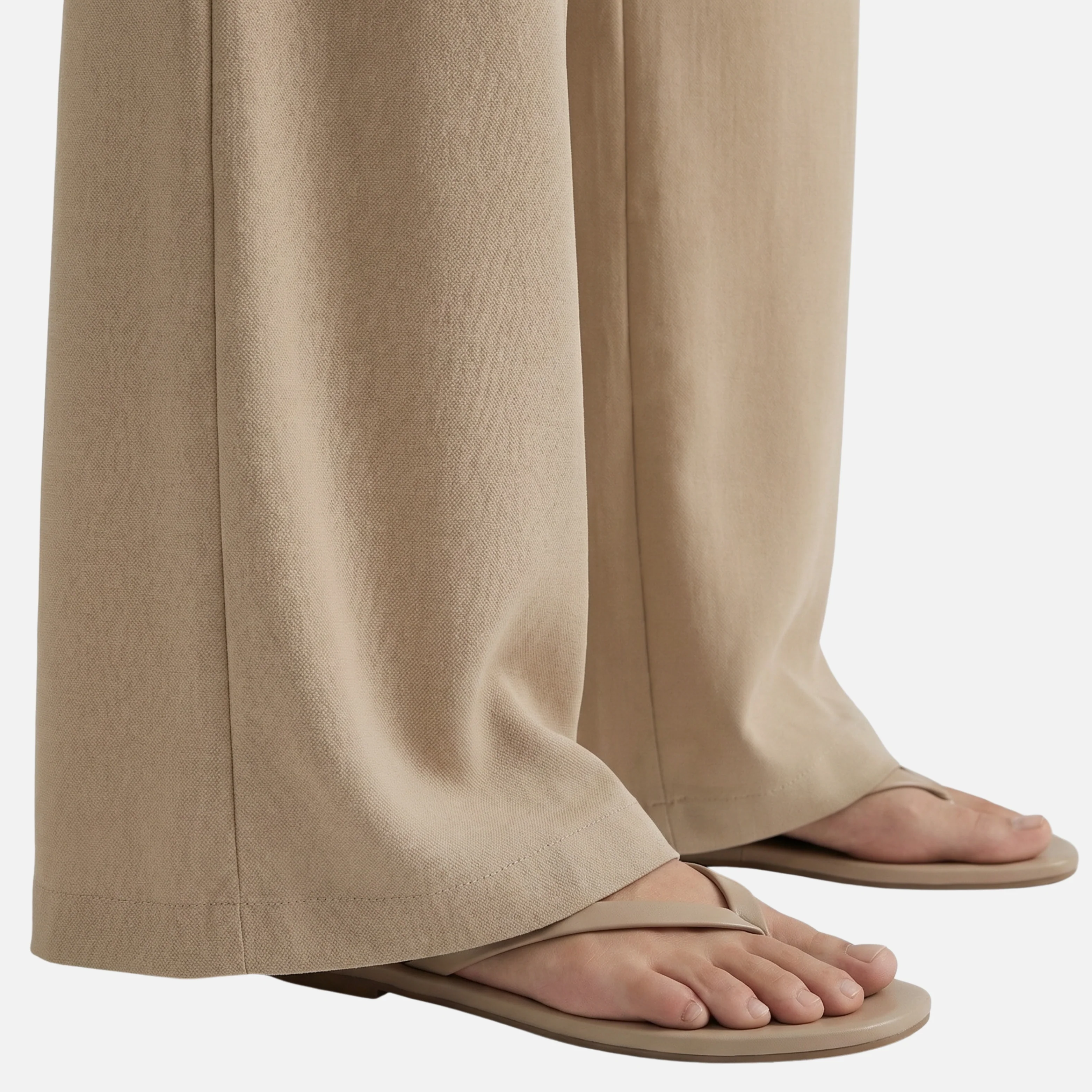 Linda | Damen Atmungsaktive Leinenhose Wide Leg Bund – Leinen Palazzo Damen - Image 5