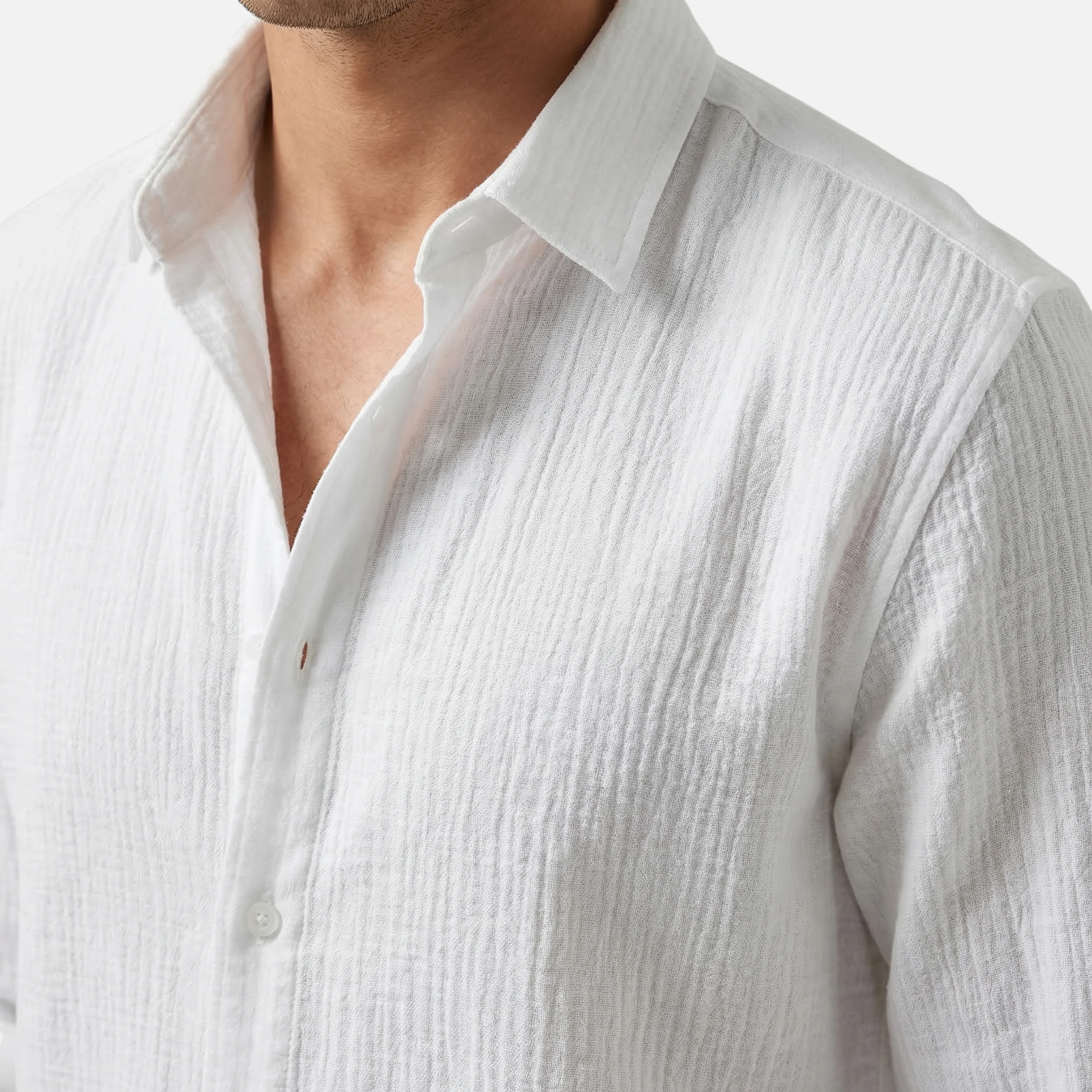 Thorsten | Herren Atmungsaktives Leinen Hemd Relaxed Fit Kragen – Leinen Hemd Kragen - Image 4