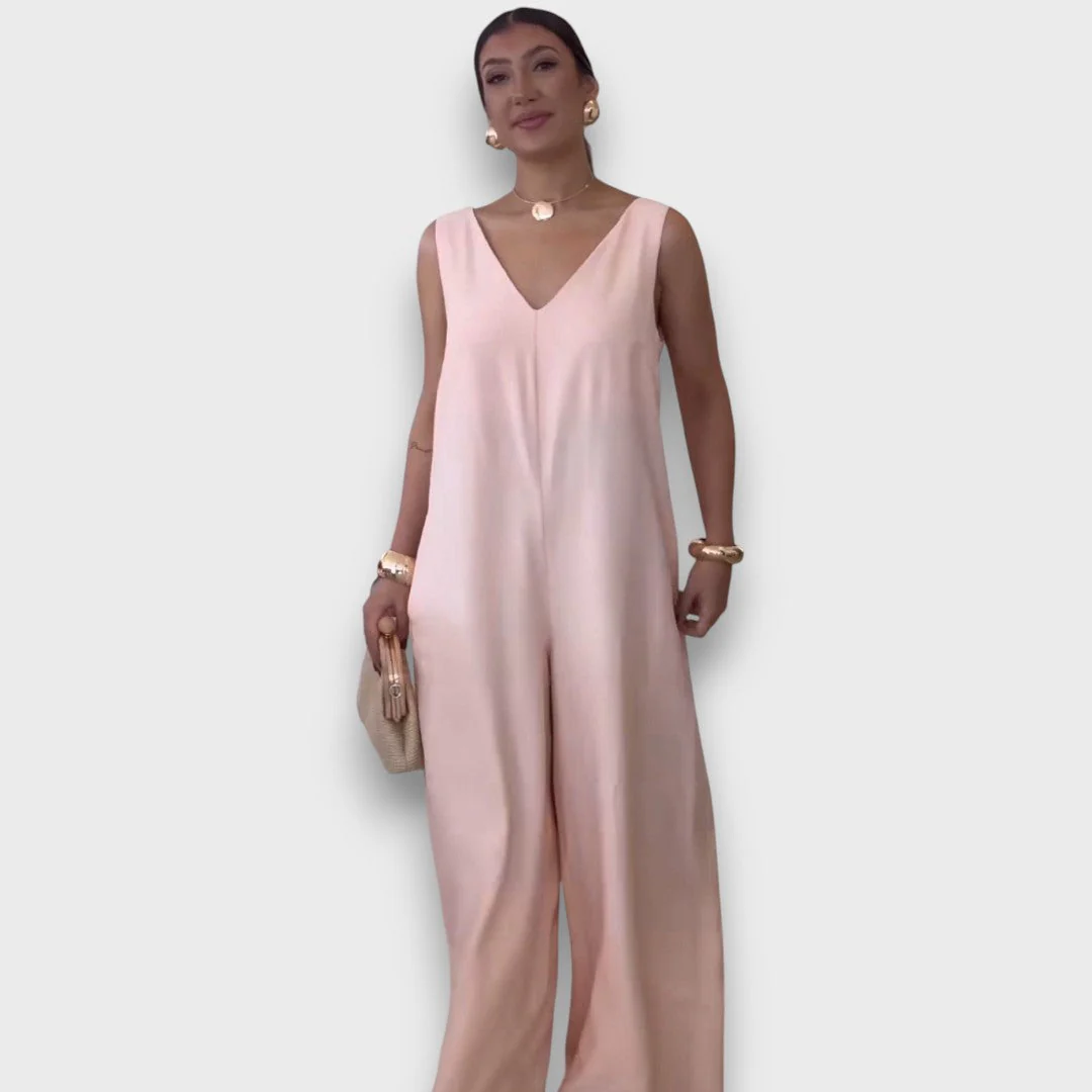 Aubrine – Fließender Jumpsuit mit V-Ausschnitt - Image 12