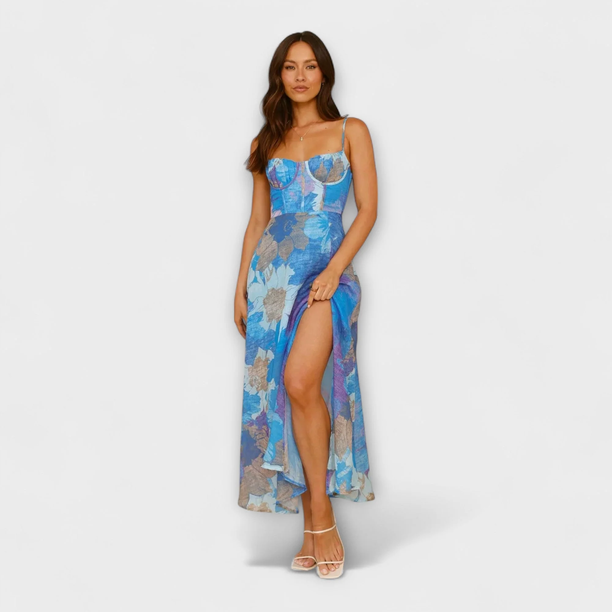 Audrey - Damenkleid mit floralem Design und Trägern - Elegant und Verführerisch - Image 7