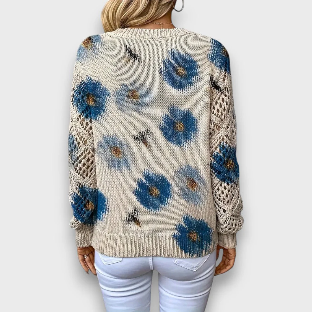 Aurelia – Eleganter Pullover mit Blumendesign - Image 3