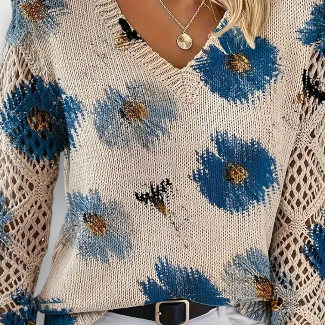 Aurelia – Eleganter Pullover mit Blumendesign - Image 6