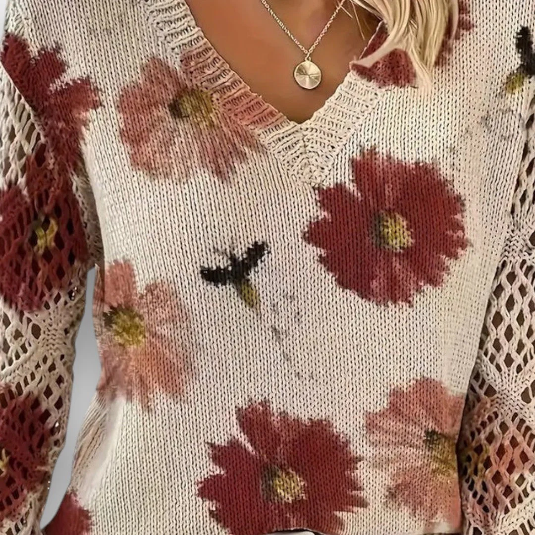 Aurelia – Eleganter Pullover mit Blumendesign - Image 7