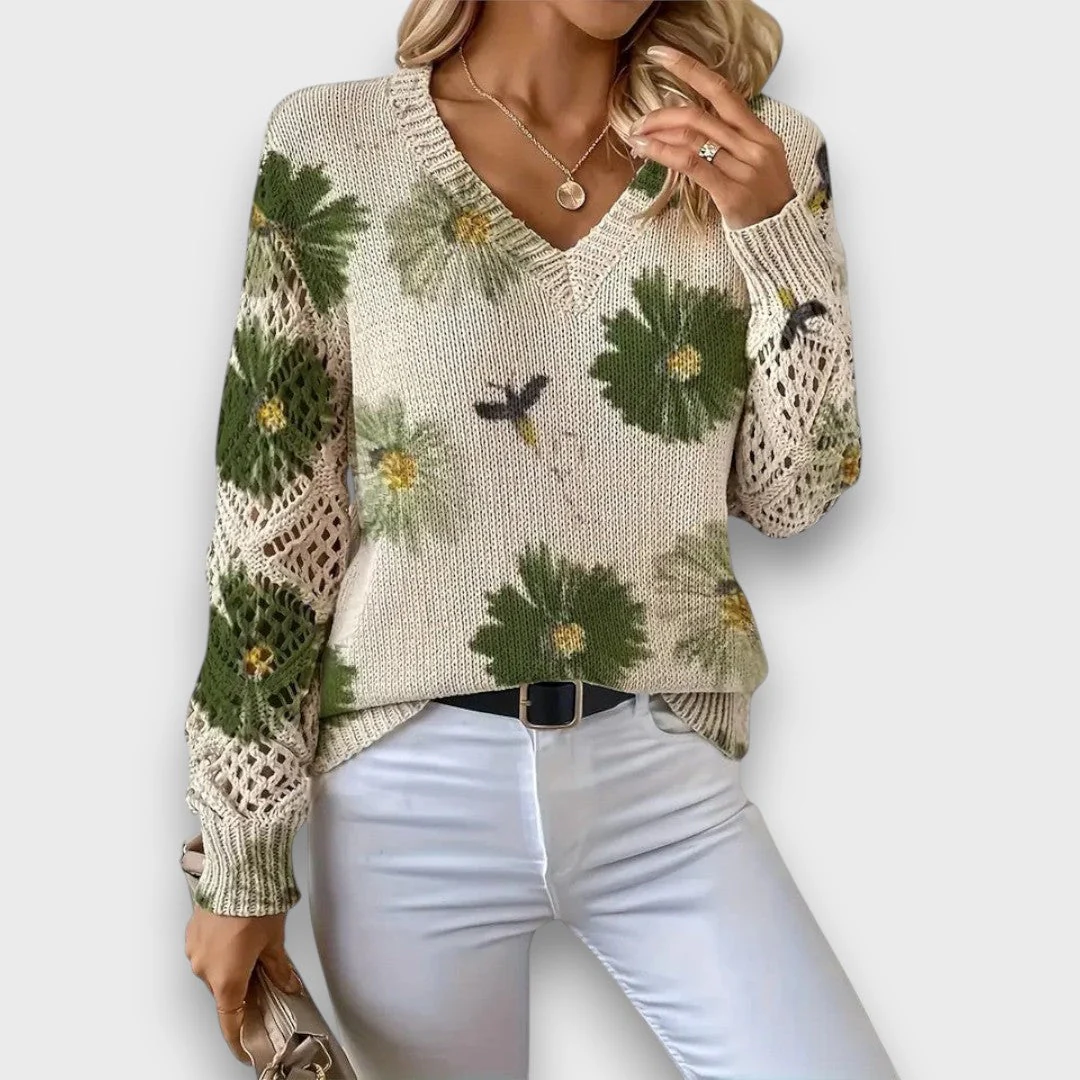 Aurelia – Eleganter Pullover mit Blumendesign - Image 8