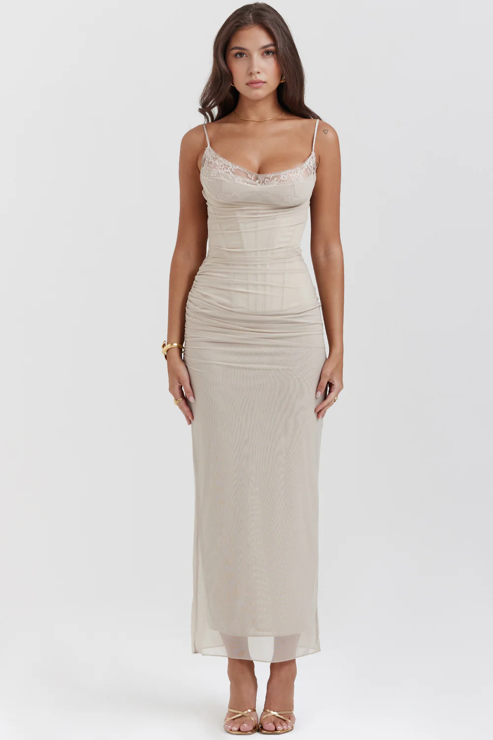 AURELIA - Spitzen Mesh Kleid - Image 10