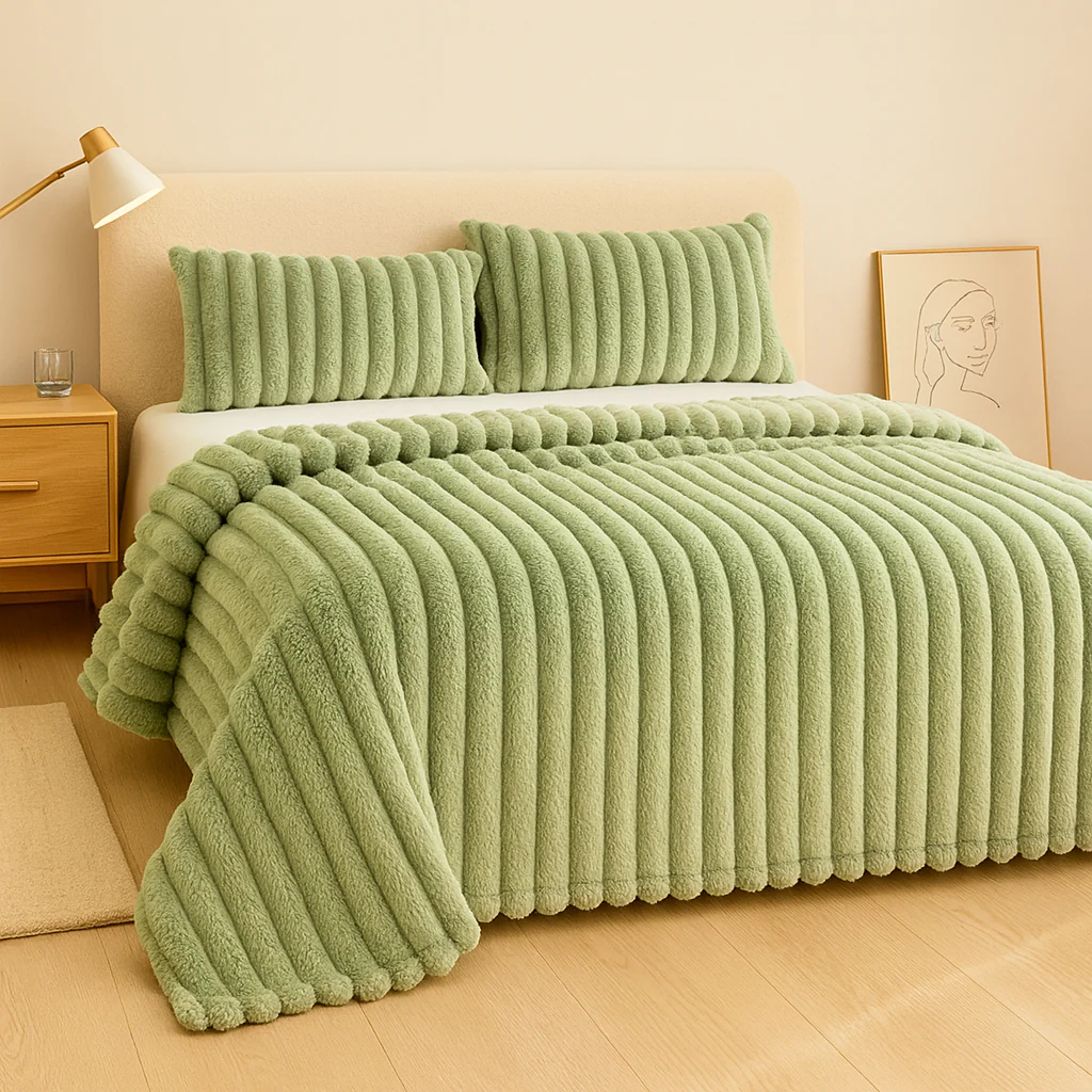 Aurevia | Flanelldecke mit Kordelzug und kuscheliger Felloptik - Image 5