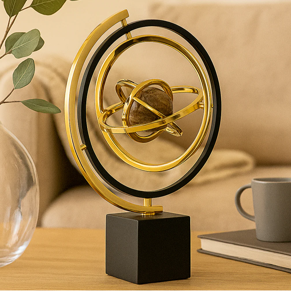 Aurevia – Handgefertigte Skulptur mit Marmorbasis für elegante Wohnraumgestaltung - Image 2