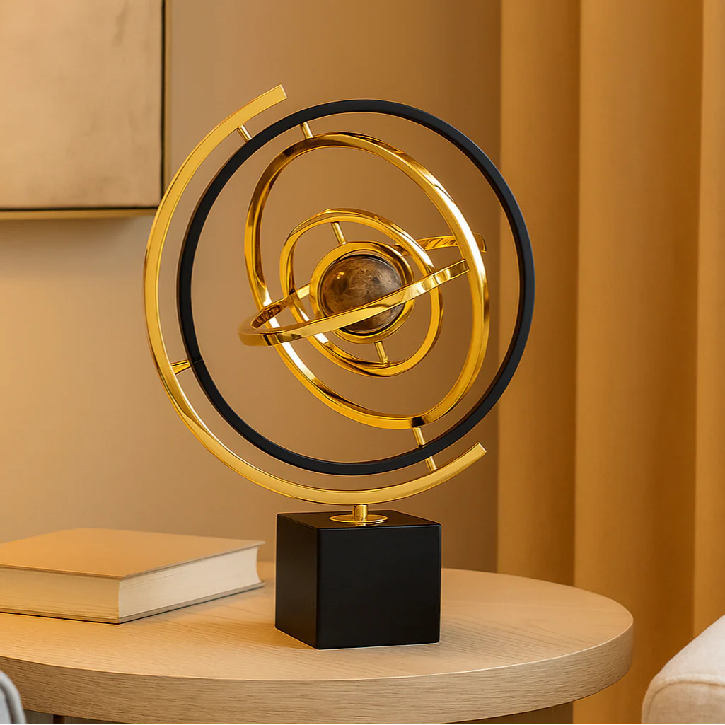 Aurevia – Handgefertigte Skulptur mit Marmorbasis für elegante Wohnraumgestaltung - Image 3
