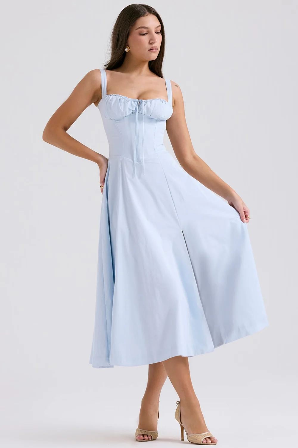 AURORA - Midikleid mit Schnürung - Image 2