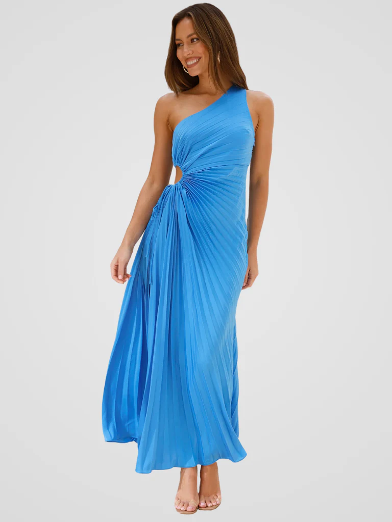 AURORA ONE SHOULDER PLISSEEKLEID - Image 10