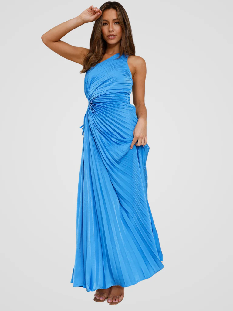 AURORA ONE SHOULDER PLISSEEKLEID - Image 12