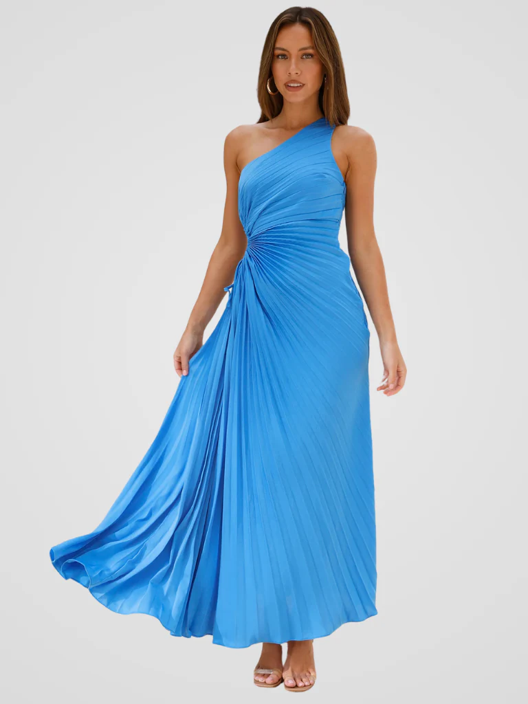 AURORA ONE SHOULDER PLISSEEKLEID - Image 13