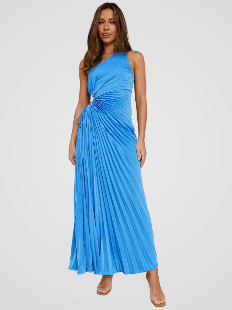 AURORA ONE SHOULDER PLISSEEKLEID - Image 9