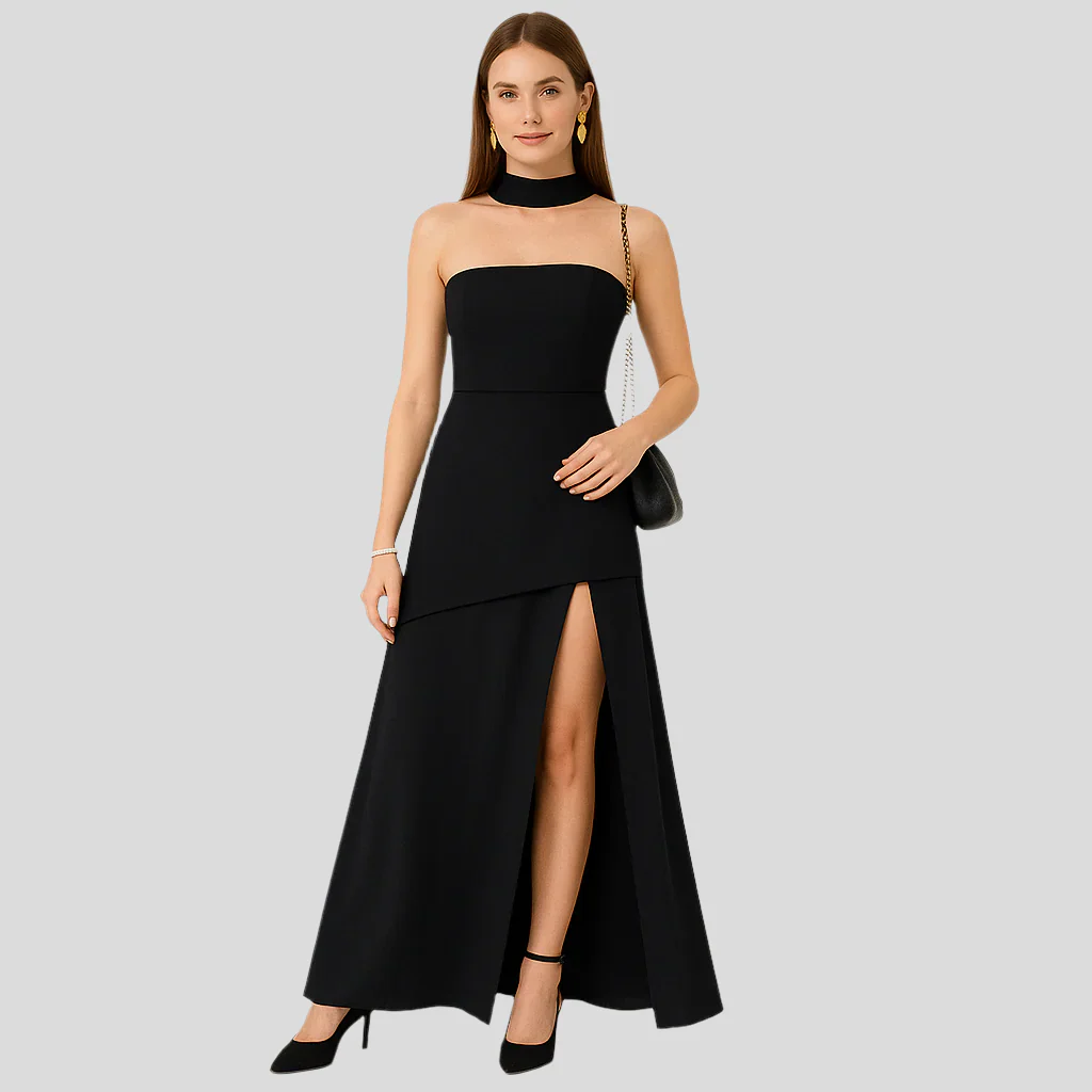 Aurora trägerlose asymmetrische Abendkleidung – Elegantes formelles Kleid - Image 3