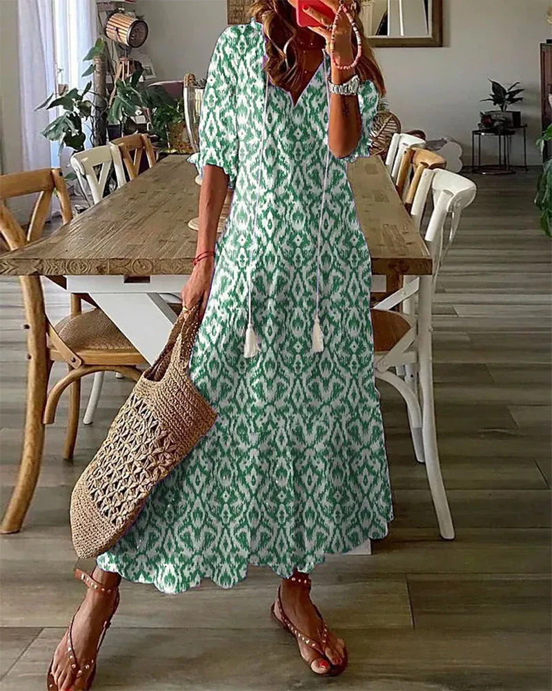 Ava - Elegantes Boho-Kleid mit Bauchabdeckung - Image 2