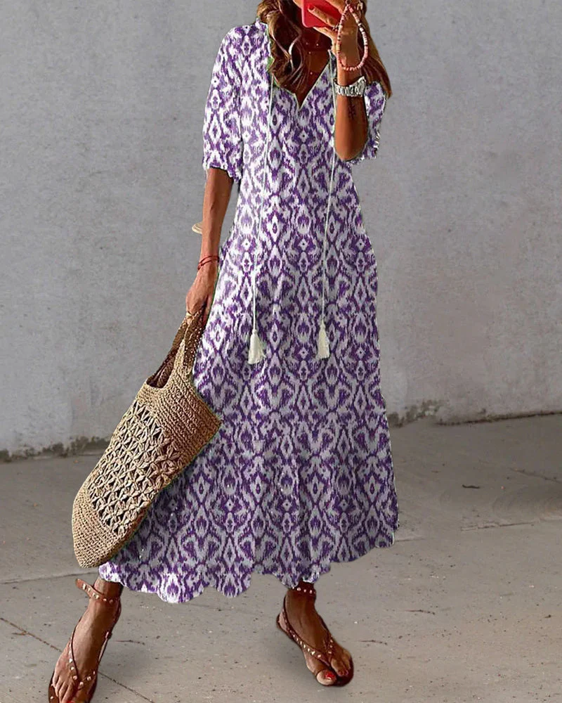 Ava - Elegantes Boho-Kleid mit Bauchabdeckung - Image 3