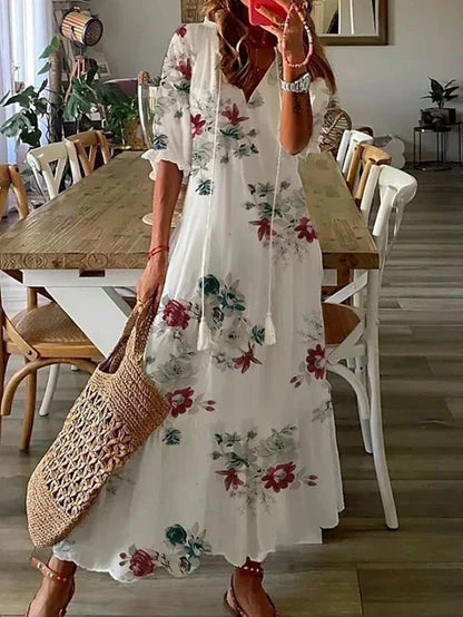 Ava - Elegantes Boho-Kleid mit Bauchabdeckung - Image 8