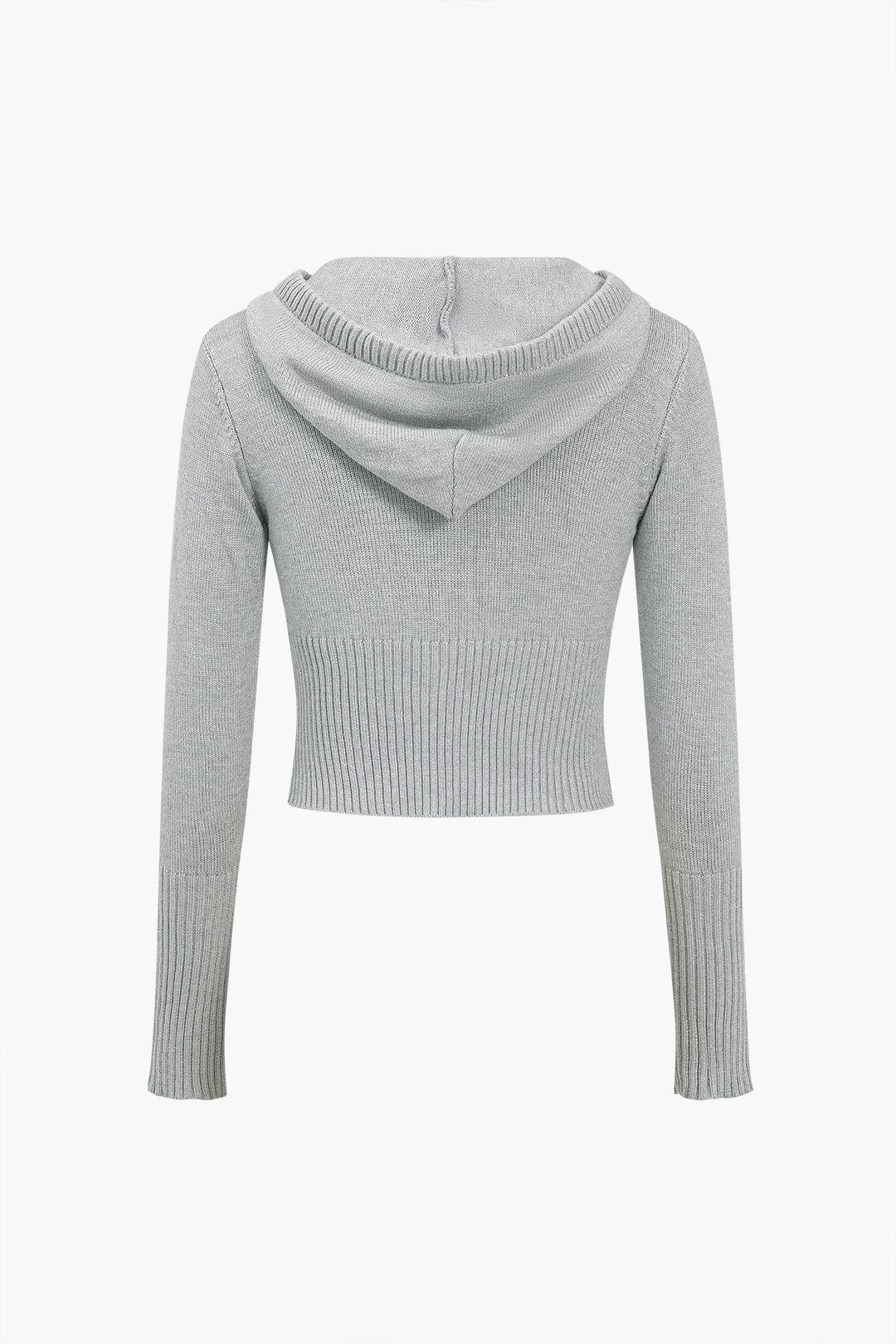 Ava | Strick-Set mit Kapuzenjacke & Schlaghose - Image 3