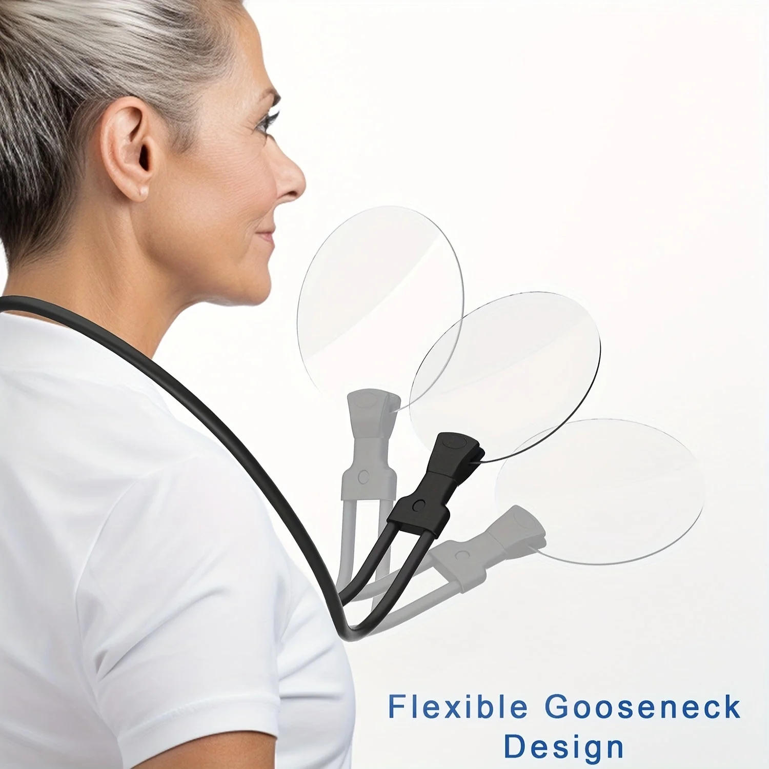 Avelena | 5X Vergrößerungsglas Pro – Hands-free verstellbare Nackenlupe für Senioren und Menschen mit Sehbehinderungen – Perfekt zum Lesen, Nähen, Basteln und Inspektion - Image 2