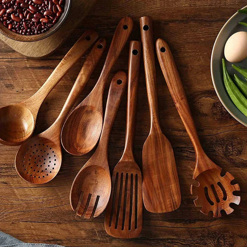 Avelena | Ecochef – Set von Teak Küchenutensilien - Image 2