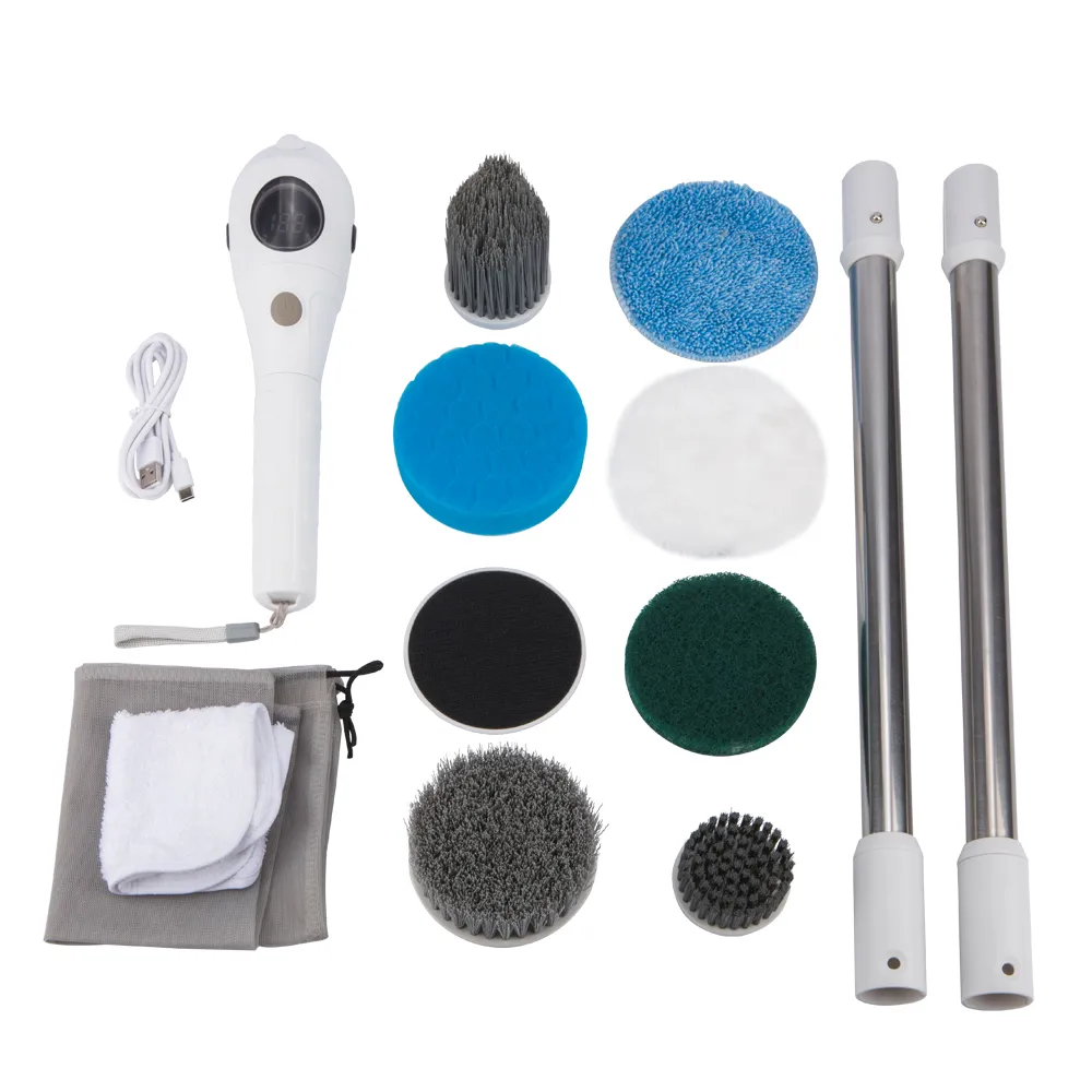 Avelena | Einzelne Reinigungslösung: 8-in-1 Multifunktionale elektrische Reinigungsbürste - Kabellos und rotierend für Badezimmer, Küche, Fenster und Toilette - Image 8