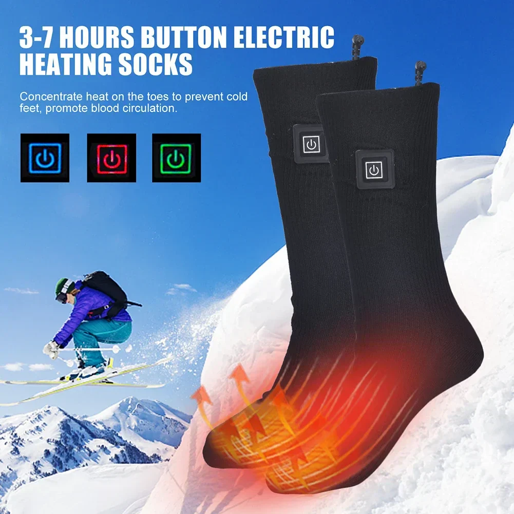 Avelena | Elektrisch Beheizte Socken | USB Wärmesocken für Damen & Herren | 3 Heizstufen | Ideal für Skifahren, Radfahren & Outdoor | ThermaStep - Image 3