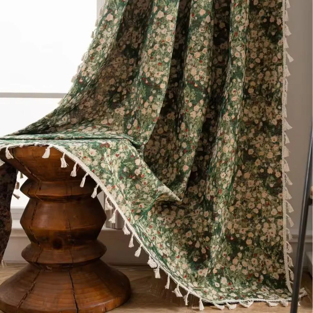 Avelena | Französischer Vintage-Blumenmuster-Teppichvorhang - Image 7