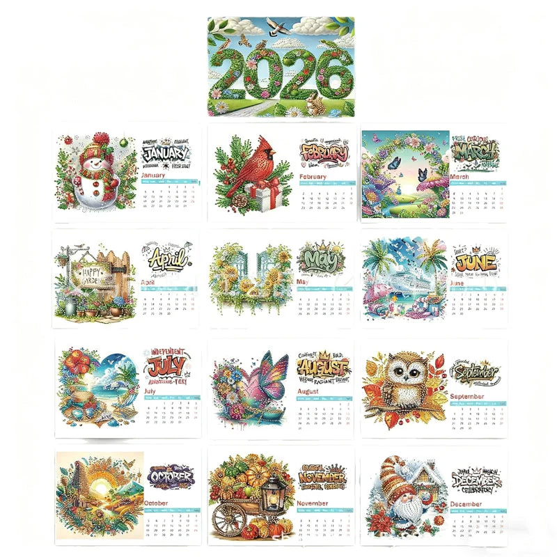 Avelena | GlimmerCraft - Glänzender 2026 DIY-Kalender zur Verschönerung Ihres Arbeitsplatzes - Image 3