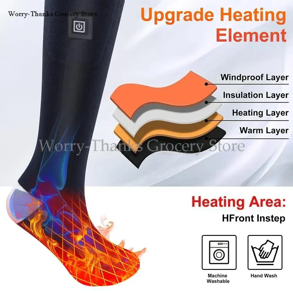 Avelena | HeatWear Beheizbare Socken mit Batteriebox | Elektrische Heizsocken für Damen & Herren | Wärmesocken für Skifahren, Wandern & Outdoor - Image 2