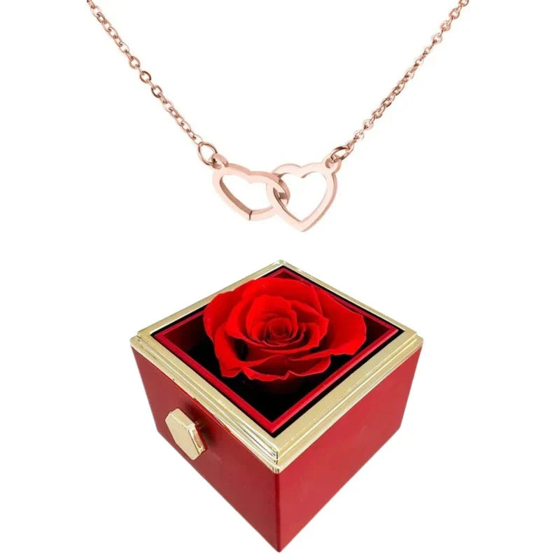 Avelena | Herz Necklace mit drehbarer Rosen Geschenkbox - Image 11