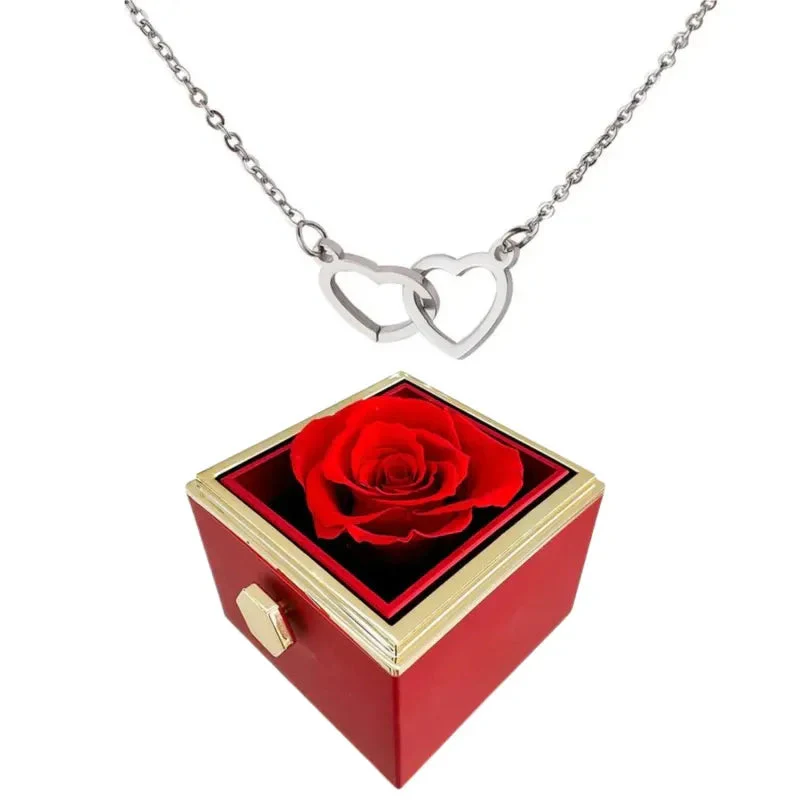 Avelena | Herz Necklace mit drehbarer Rosen Geschenkbox - Image 12