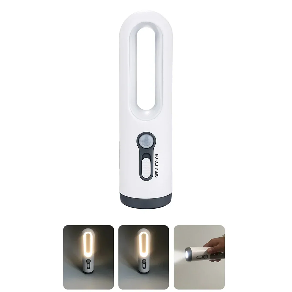 Avelena | LED Nachtlicht mit Bewegungsmelder | 2-in-1 Nachtlicht & Taschenlampe | Wiederaufladbar & Notfalllampe | Dämmerungssensor - Image 4