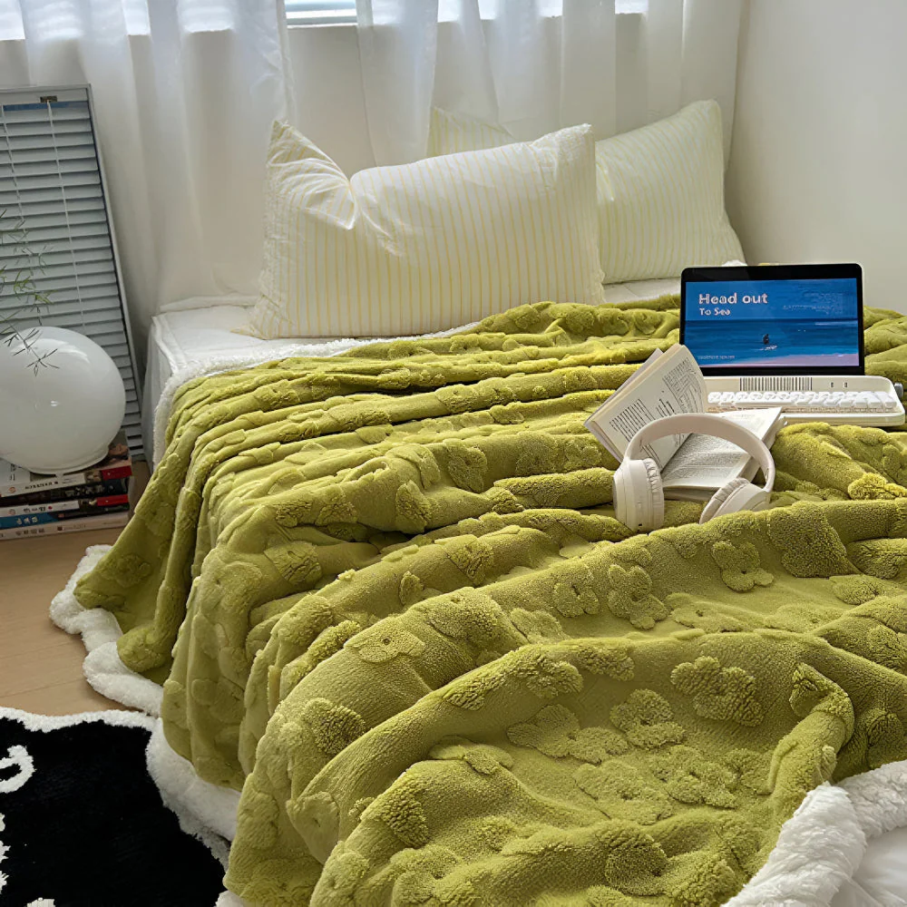 Avelena | Lunavie Kuscheldecke | Wolkenweiche Sherpa-Fleece | Für Ganzjahreskomfort | Stilvolles Design - Image 5