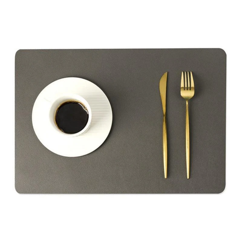 Avelena | Moderne rechteckige wasserdichte PU-Leder Tischsets - Image 13