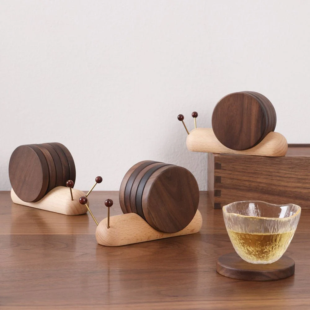 Avelena | Schneckenuntersetzer-Set - Einzigartiger Charme - Kaffeepausen dekorieren - Elegant und funktional - Image 2