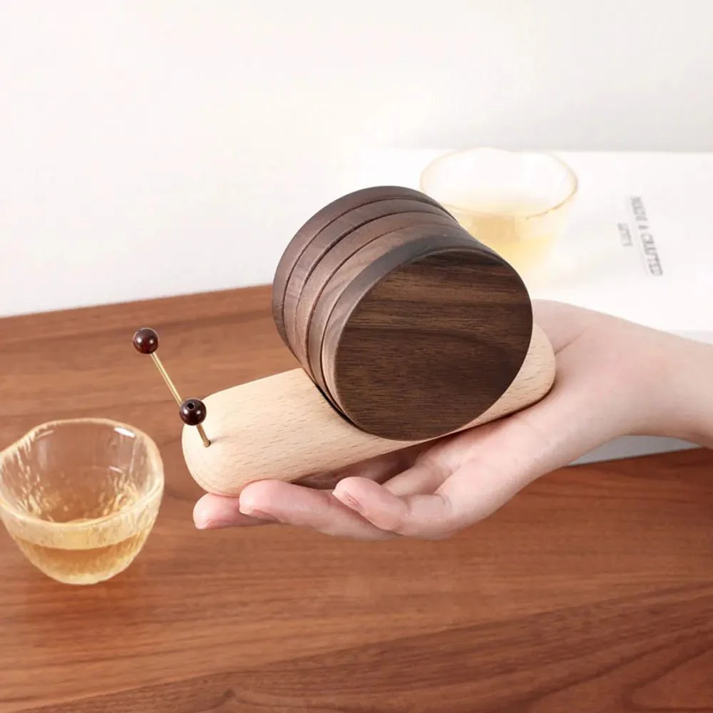 Avelena | Schneckenuntersetzer-Set - Einzigartiger Charme - Kaffeepausen dekorieren - Elegant und funktional - Image 3