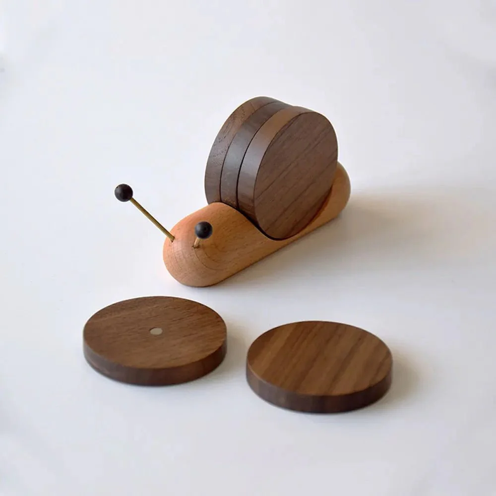 Avelena | Schneckenuntersetzer-Set - Einzigartiger Charme - Kaffeepausen dekorieren - Elegant und funktional - Image 4