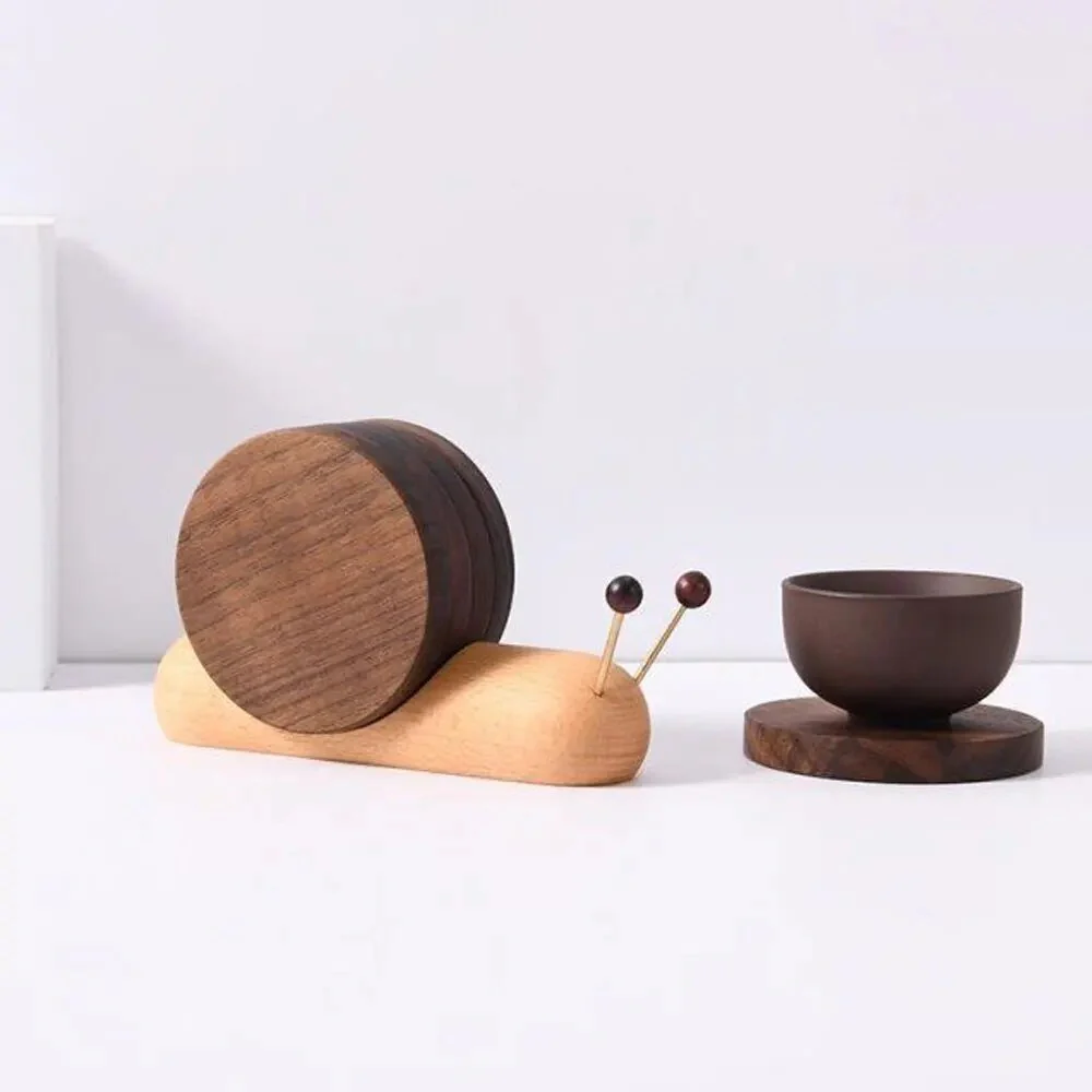 Avelena | Schneckenuntersetzer-Set - Einzigartiger Charme - Kaffeepausen dekorieren - Elegant und funktional - Image 5